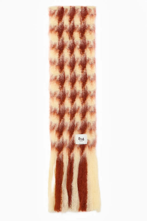 【 814 EZCARAY 】PATA DE GALLO / Ivory × Brown