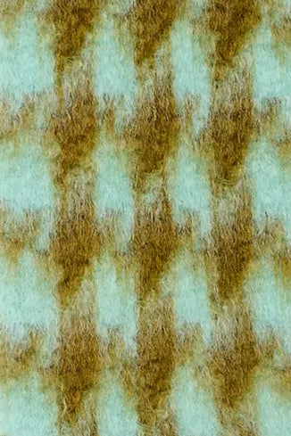 【 814 EZCARAY 】PATA DE GALLO / Turquoise × Brown
