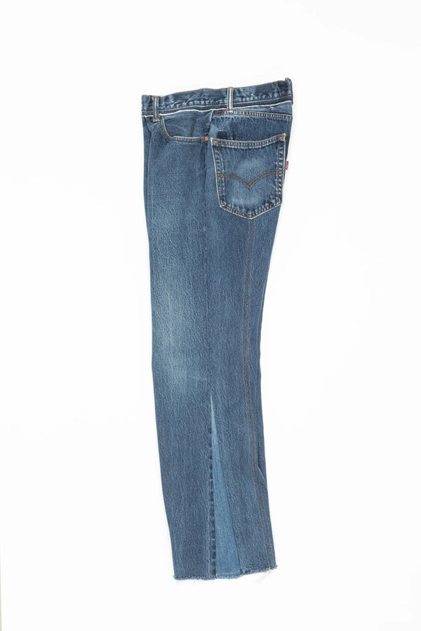 【 RIVER 】LEVIS REMAKE DENIM - LOOSE FIT FLARE - / Blue
