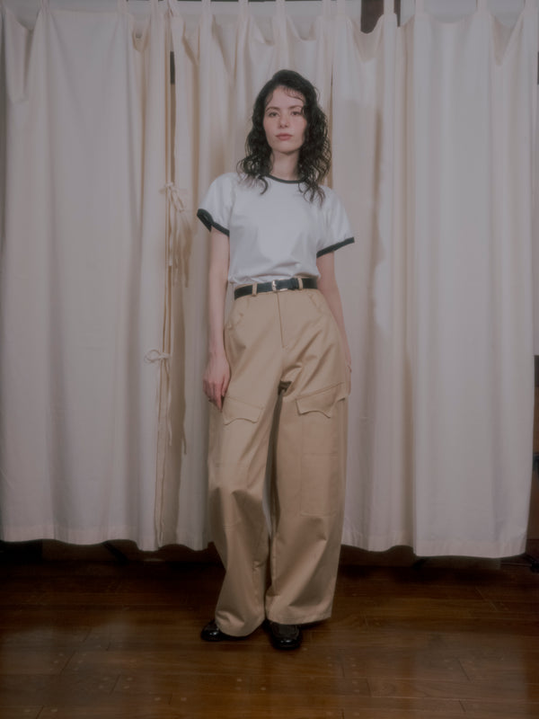 【RURI W. / ルリ】PAINTER CHINO PANTS / Beige