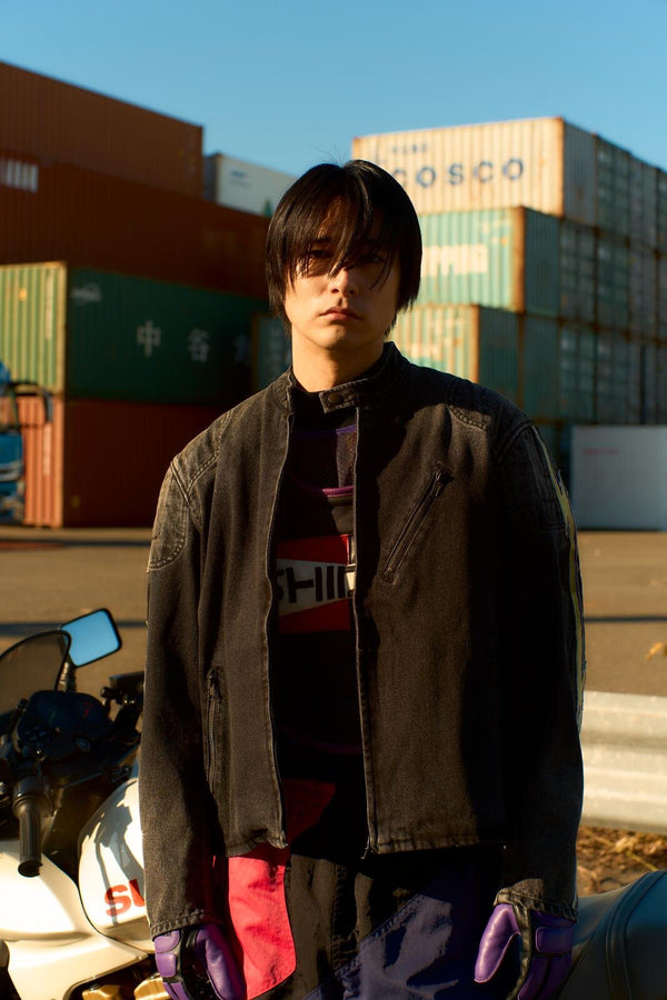 【 SHIDEN 】M.C. JACKET - 13OZ DENIM - / Black