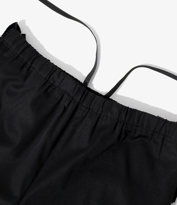 【 RhodolirioN 】FRILL SIDE FLARE PANT - TWILL - / Black