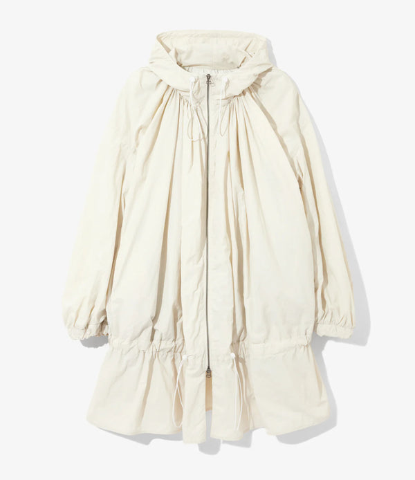 【 RhodolirioN 】HOODED ZIP COAT / Natural