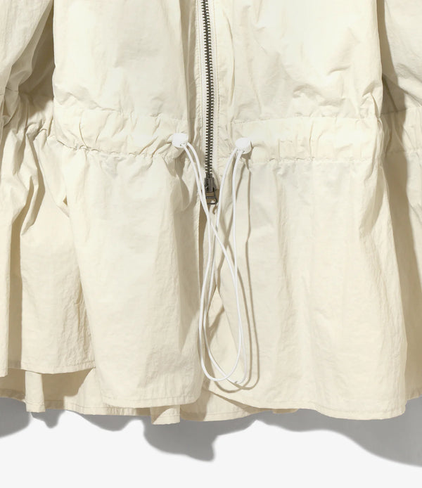 【 RhodolirioN 】HOODED ZIP COAT / Natural