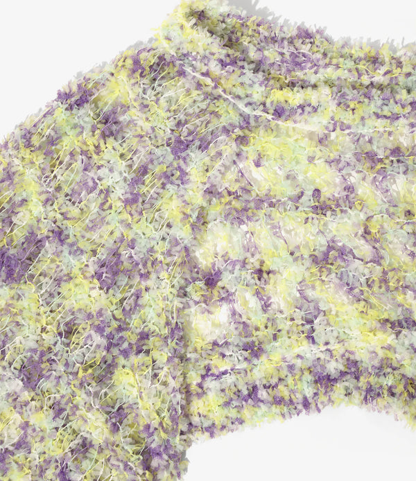 【 RhodolirioN 】KNIT BOLERO - FANCY YARN - / Purple