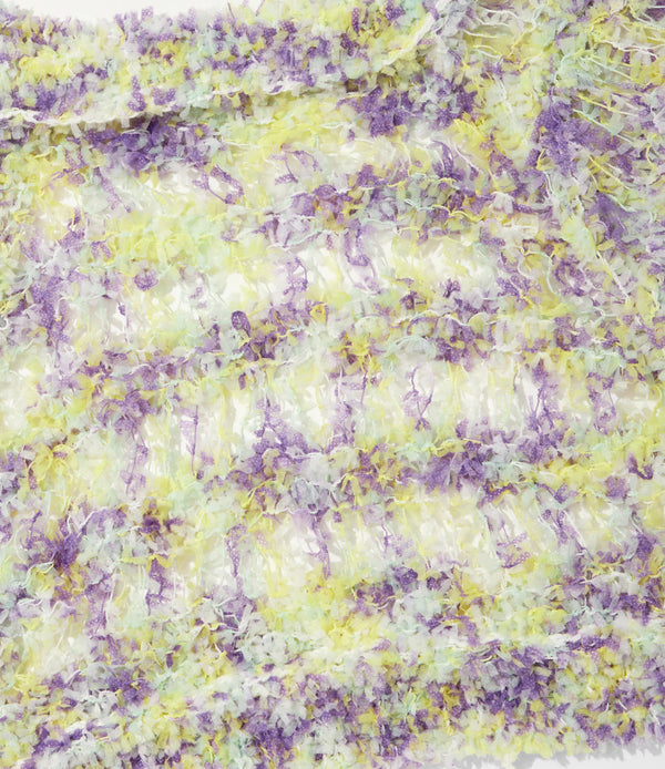 【 RhodolirioN 】KNIT BOLERO - FANCY YARN - / Purple