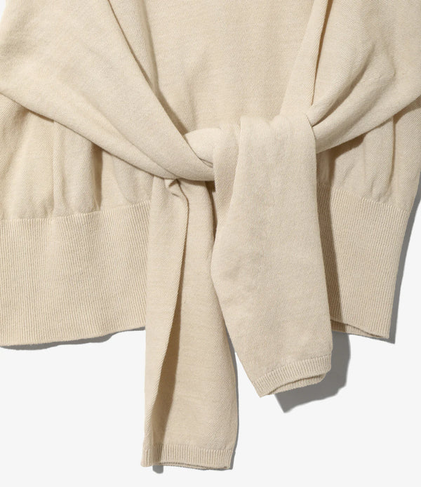 【 RhodolirioN 】KNOT TANK TOP - SHEER - / Ivory