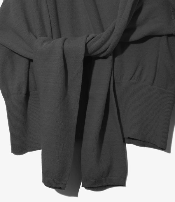 【 RhodolirioN 】KNOT TANK TOP - SHEER - / H. Grey