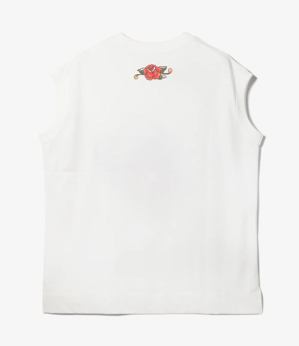 【 RhodolirioN 】PRINTED TATTOO TEE / White