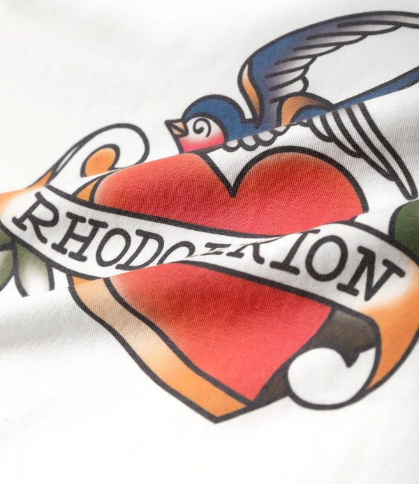 【 RhodolirioN 】PRINTED TATTOO TEE / White