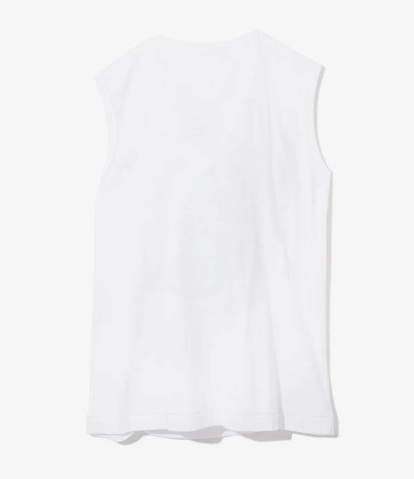 【 RhodolirioN 】ONE KNOT SLEEVELESS TOP / White