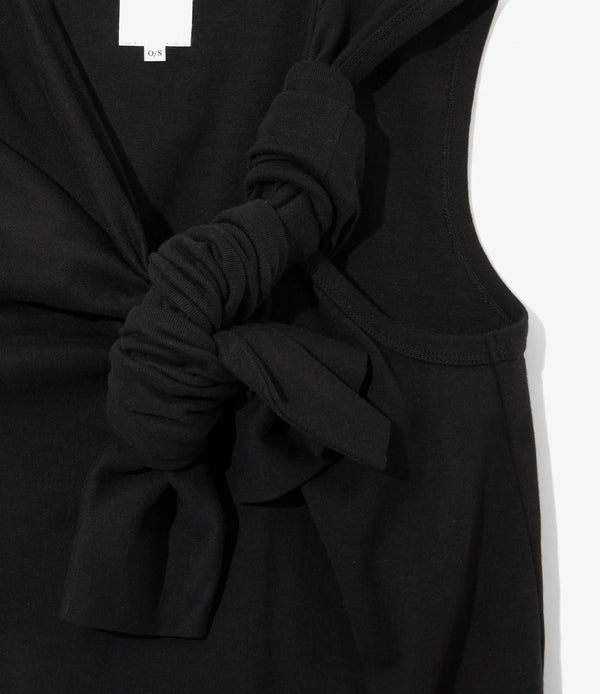 【 RhodolirioN 】ONE KNOT SLEEVELESS TOP / Black