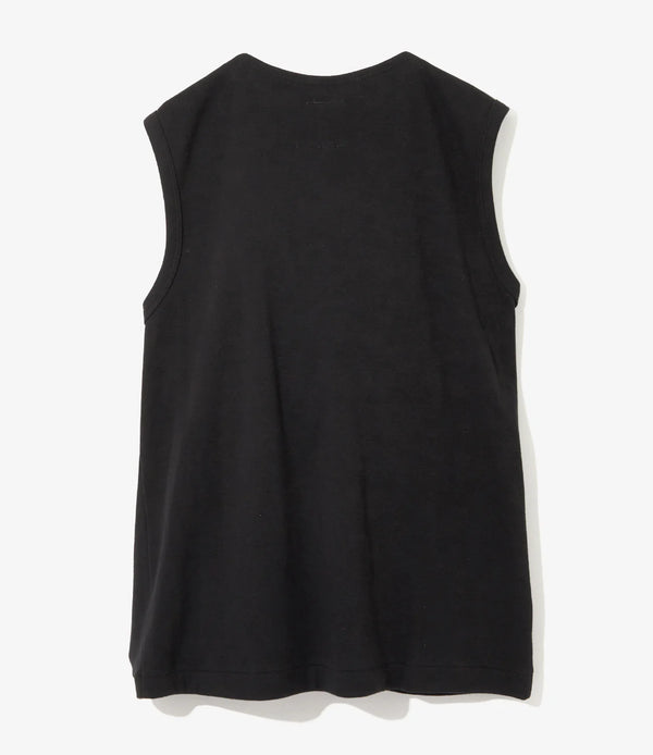 【 RhodolirioN 】ONE KNOT SLEEVELESS TOP / Black