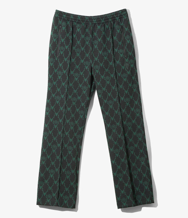 【 South2 West8 】TRAINER PANT - POLY JACQUARD - SKULL & TARGET / Black