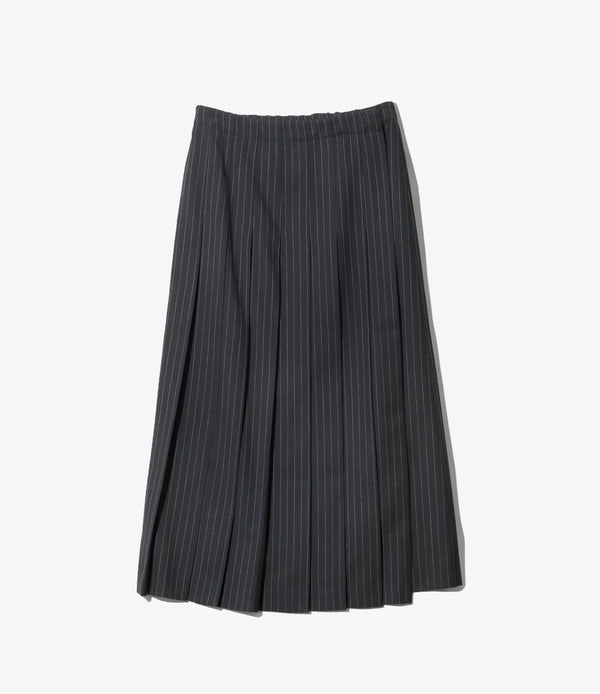【 RhodolirioN 】SUSPENDER KILT - GABARDINE - / Navy Stripe