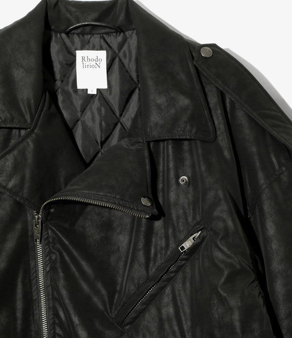 【 RhodolirioN 】PADDED DOUBLE RIDERS JACKET / Black