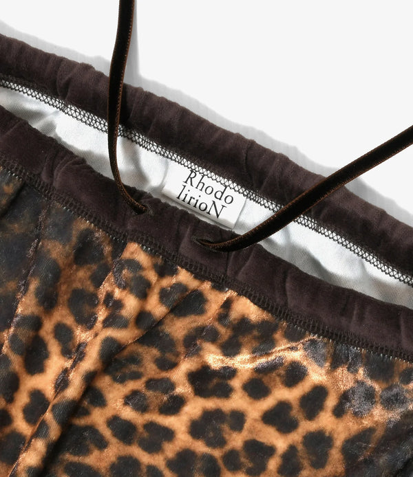 【 RhodolirioN 】PENCIL SKIRT - LEOPARD PRINT VELVET - / Leopard