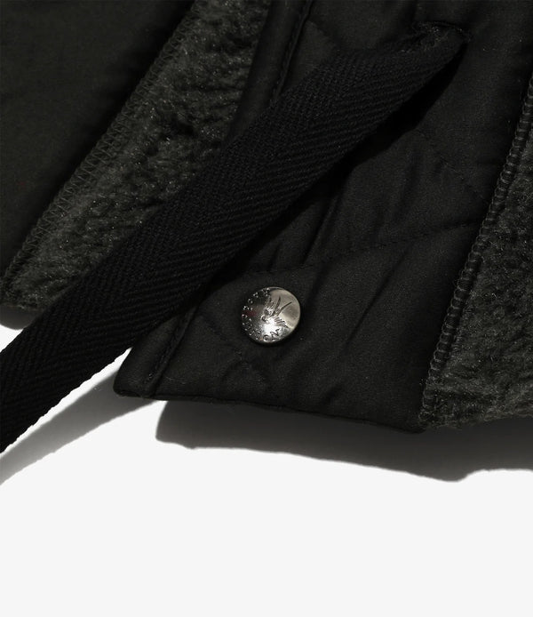 【 RhodolirioN 】HOODY SCARF - SHERPA FLEECE - / Charcoal