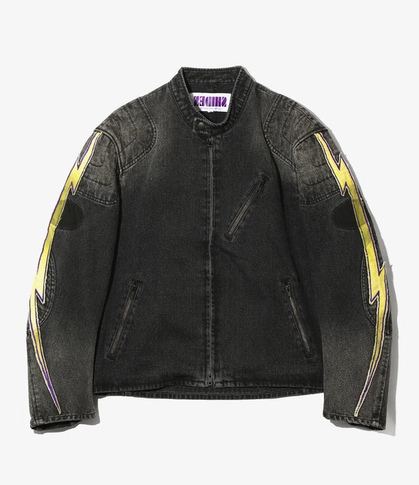 【 SHIDEN 】M.C. JACKET - 13OZ DENIM - / Black