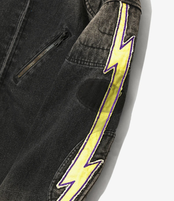 【 SHIDEN 】M.C. JACKET - 13OZ DENIM - / Black