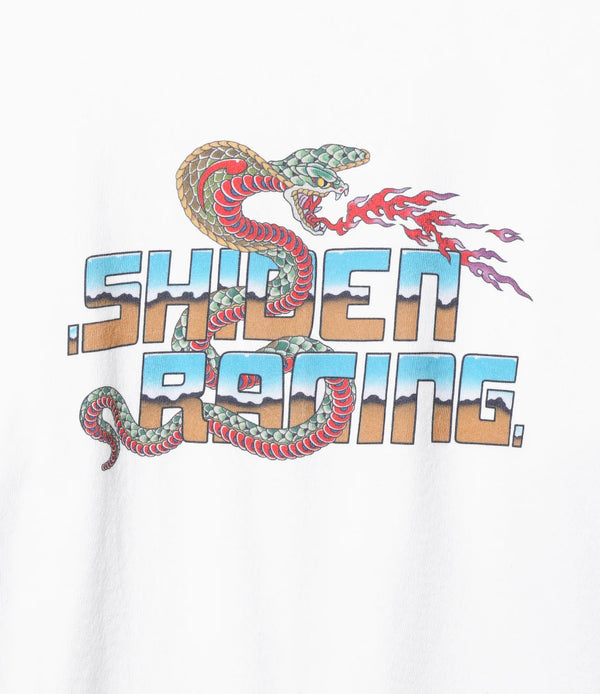 【 SHIDEN 】L/S  TEE - COBRA - / White