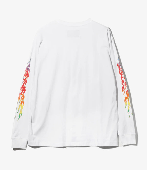 【 SHIDEN 】L/S  TEE - COBRA - / White