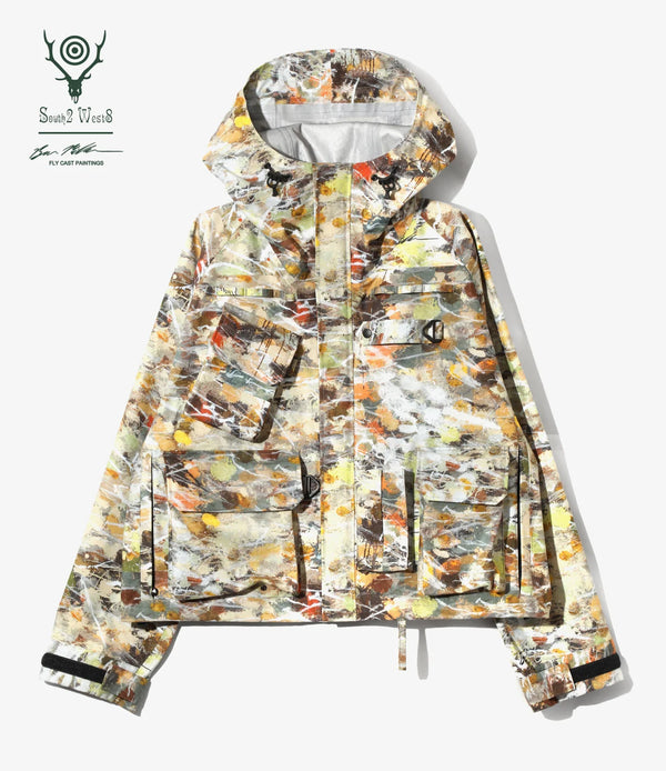 【 South2 West8 】× BEN MILLER　RIVER TREK JACKET - PRINTED COTTON RIPSTOP - / Beige