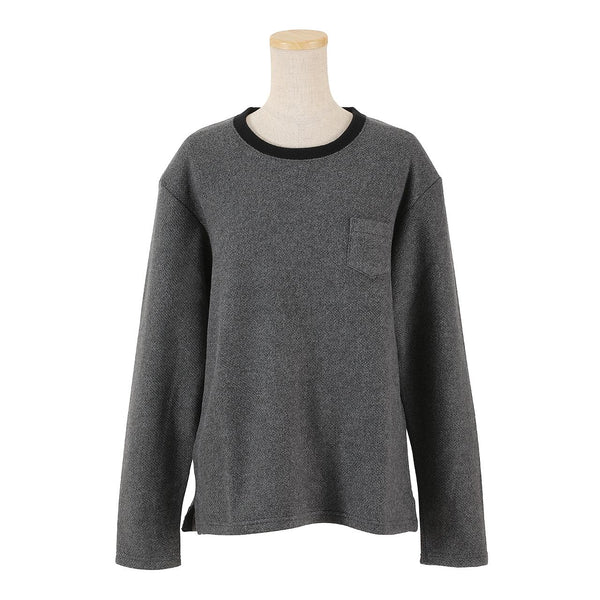 【 Defile 】RELAX L/S TEE - COTTON AIRY - / Grey
