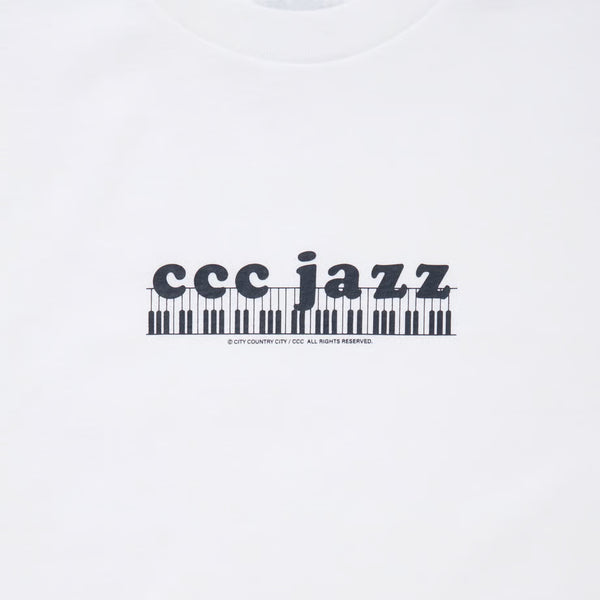 【 CITY COUNTRY CITY 】COTTON T-SHIRT_CCC JAZZ / White