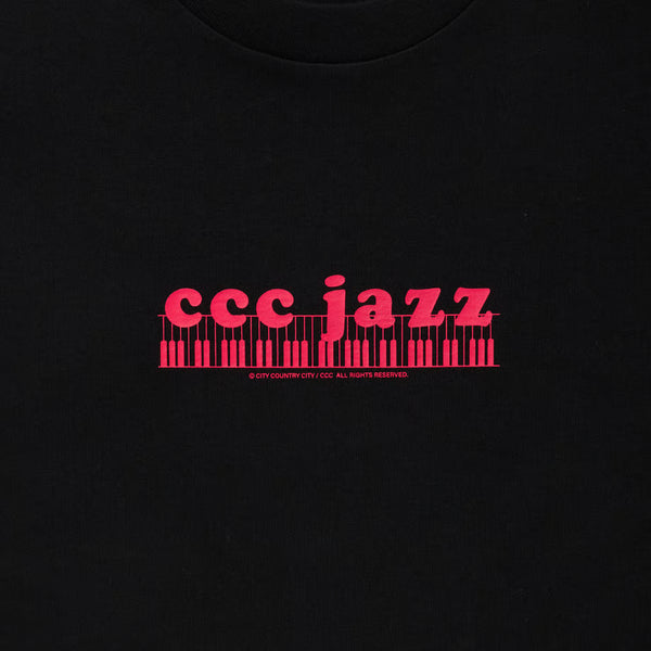 【 CITY COUNTRY CITY 】COTTON T-SHIRT_CCC JAZZ / Black