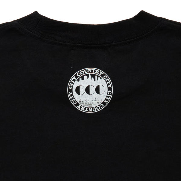 【 CITY COUNTRY CITY 】COTTON T-SHIRT_DEEP KISS / Black