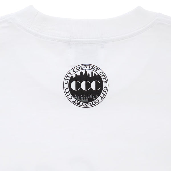 【 CITY COUNTRY CITY 】COTTON T-SHIRT_DEEP KISS / White