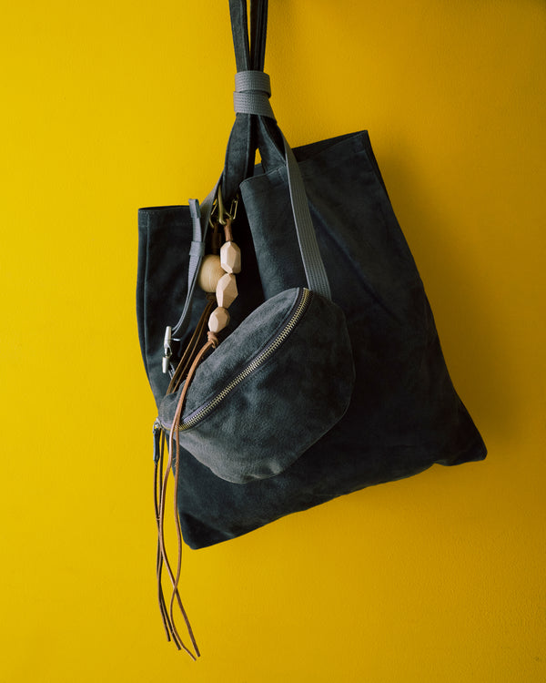 【hobo】GEOMETRIC WOOD BEADS KEY RING - with BRASS - / Camel