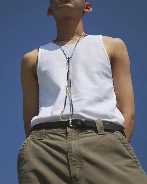 【hobo】BUCKLE BELT NARROW - COE LEATHER - / Black