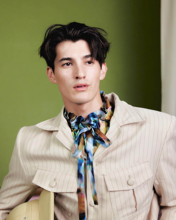 【 HOMMENA 】NIP SLIP ANTIQUE SHIRT / Flower