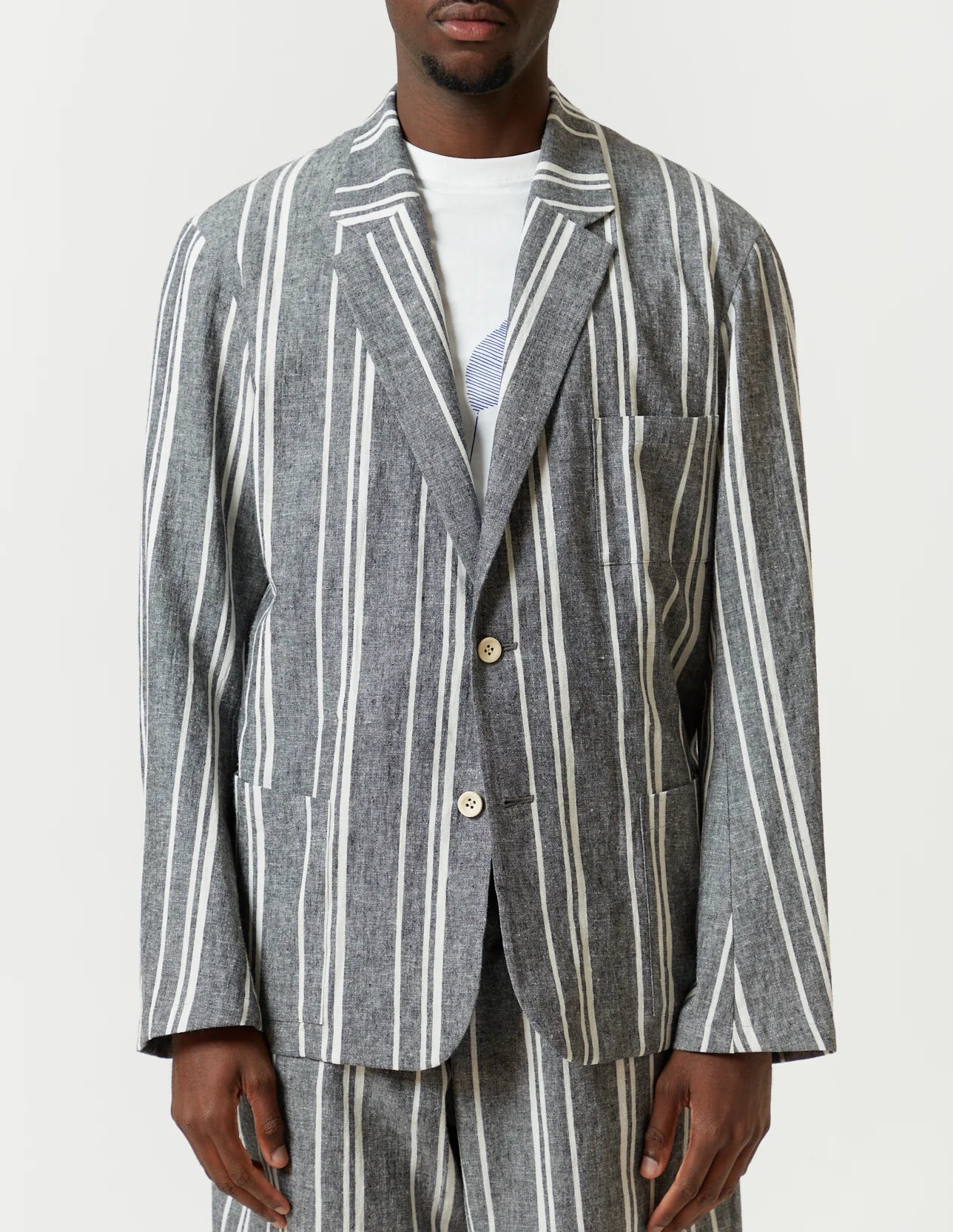 m's braque】S2B NORFOLK JACKET / Black Stripe – TOKIS m's braque】S2B NORFOLK JACKET / Black Stripe – TOKIS