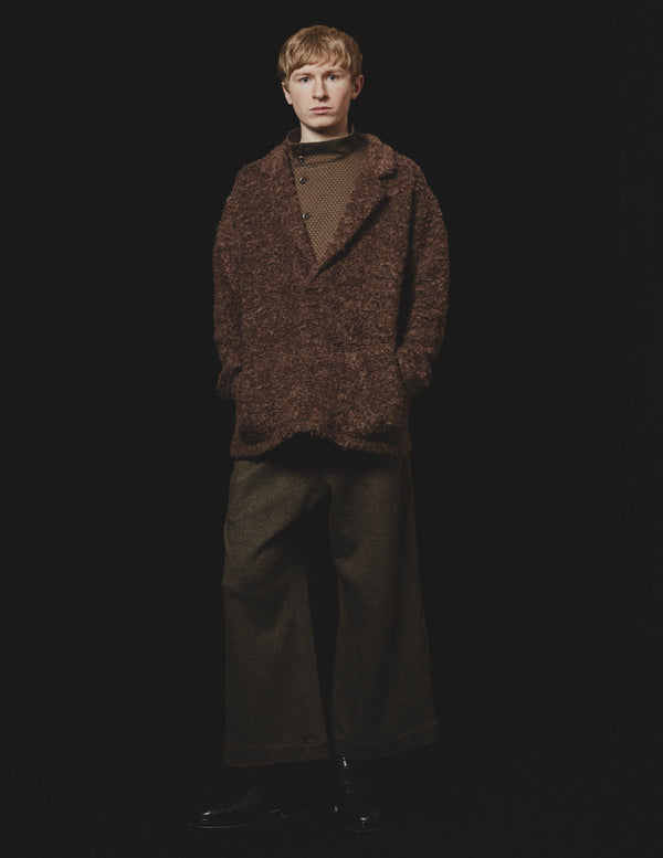 【m's braque】OVER SIZED PULLOVER / Brown