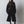 【m's braque】FAUX LEATHER TRIM OVERSIZED PULLOVER / Black