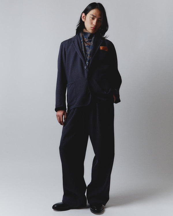 【m's braque】HIGH NECK LONG SLEEVE PULLOVER / Sumi Floral Camo
