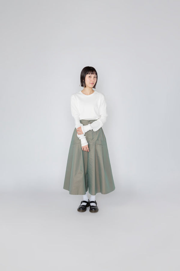 【RURI W. / ルリ】S.P.WAFFLE LONG-ARMED PULLOVER / Off White