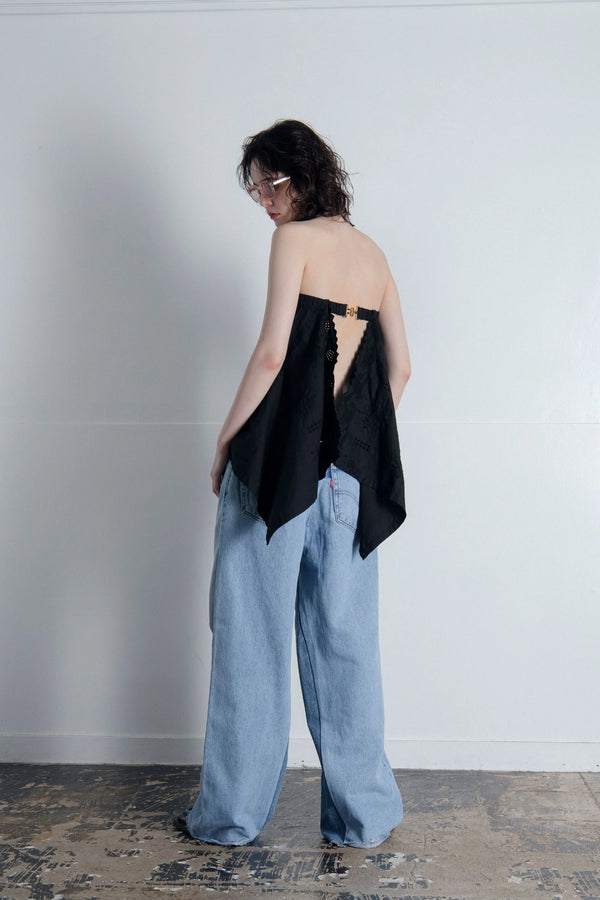 【 RIVER 】LEVIS REMAKE DENIM - EASY WIDE - / Blue