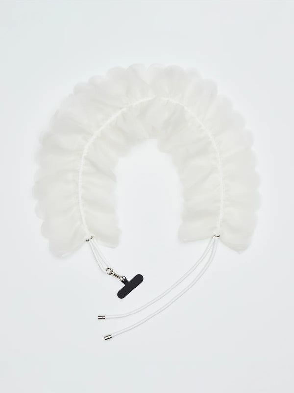 【pop up dress】SCALLOP STRAP / White