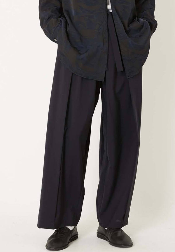 【 BLUE BLUE JAPAN 】ストレッチドライツイル ハカマパンツ / Dark Navy