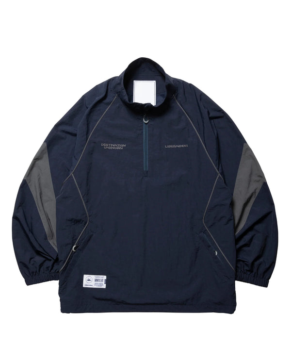 【Liberaiders】NYLON HALF ZIP / NAVY