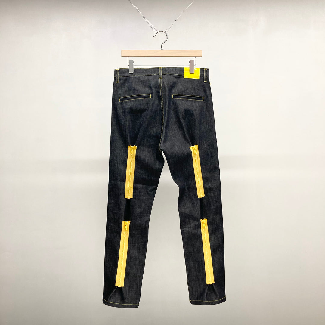 SALE【biscuithead / ビスケットヘッド】ZIP JEANS / 黒×黄 – TOKIS