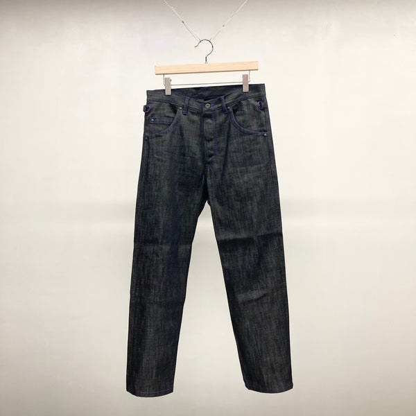 【biscuithead / ビスケットヘッド】ZIP JEANS / 黒×紫