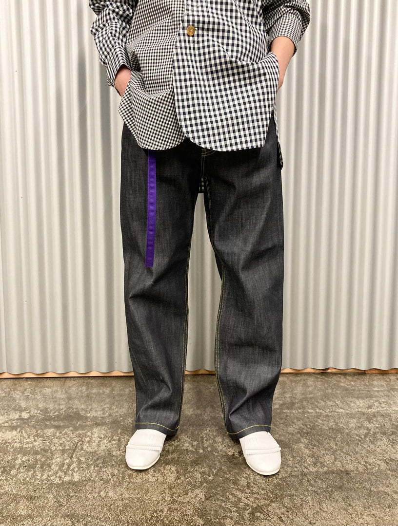 SALE【biscuithead / ビスケットヘッド】ZIP JEANS / 黒×黄 – TOKIS