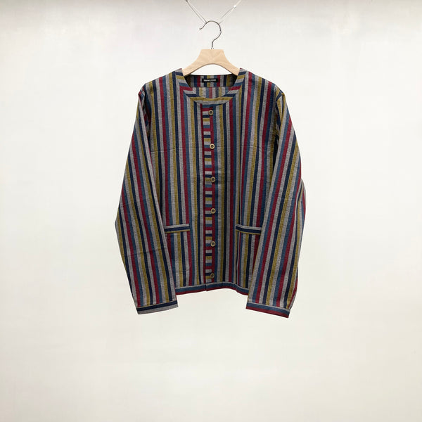 【frank leder / フランクリーダー】BAVARIAN MULTI STRIPED COTTON JANKER / Multi Stripe