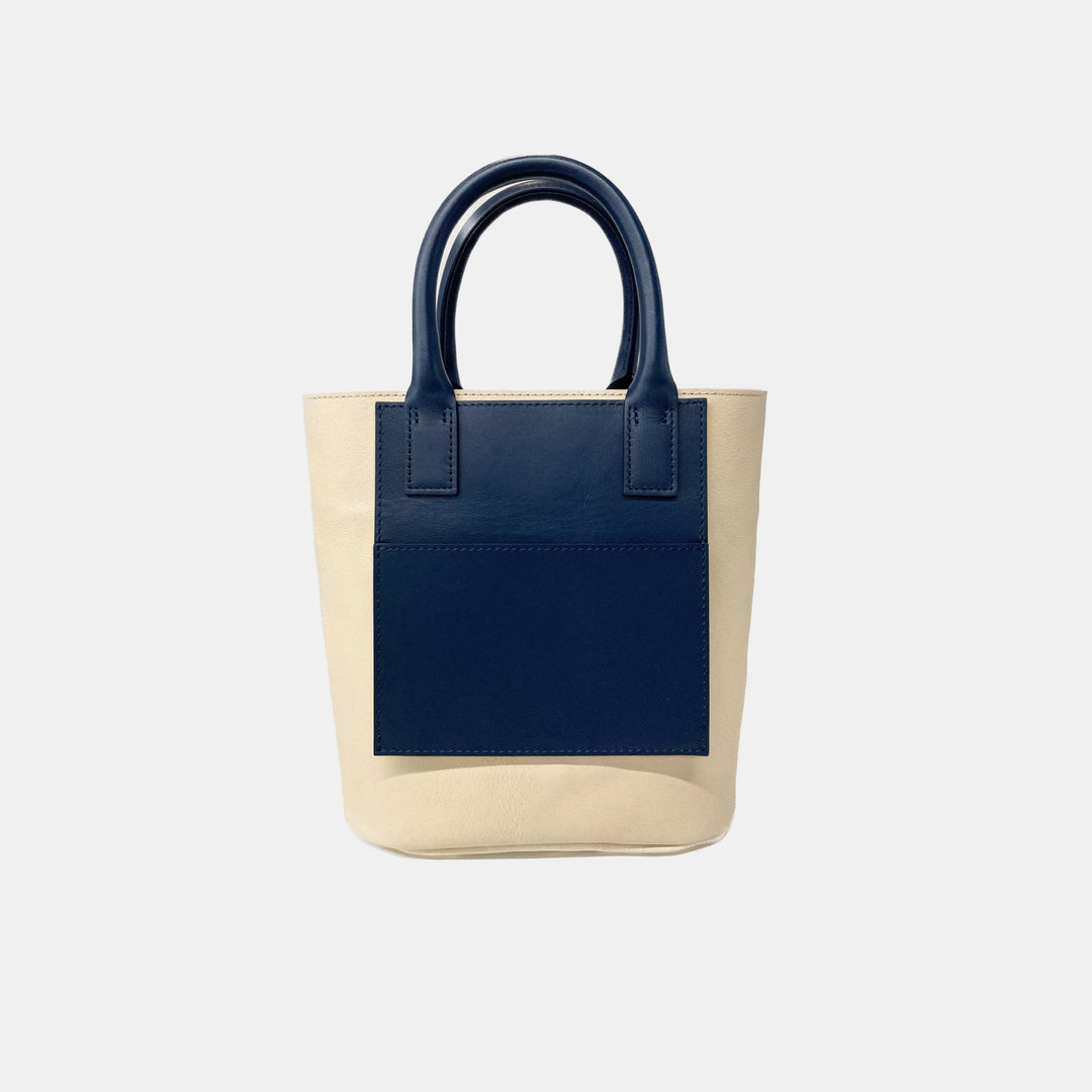 COURTNEY ORLA / コートニーオーラ】INVERSE TOTE s / Navy × Ivory