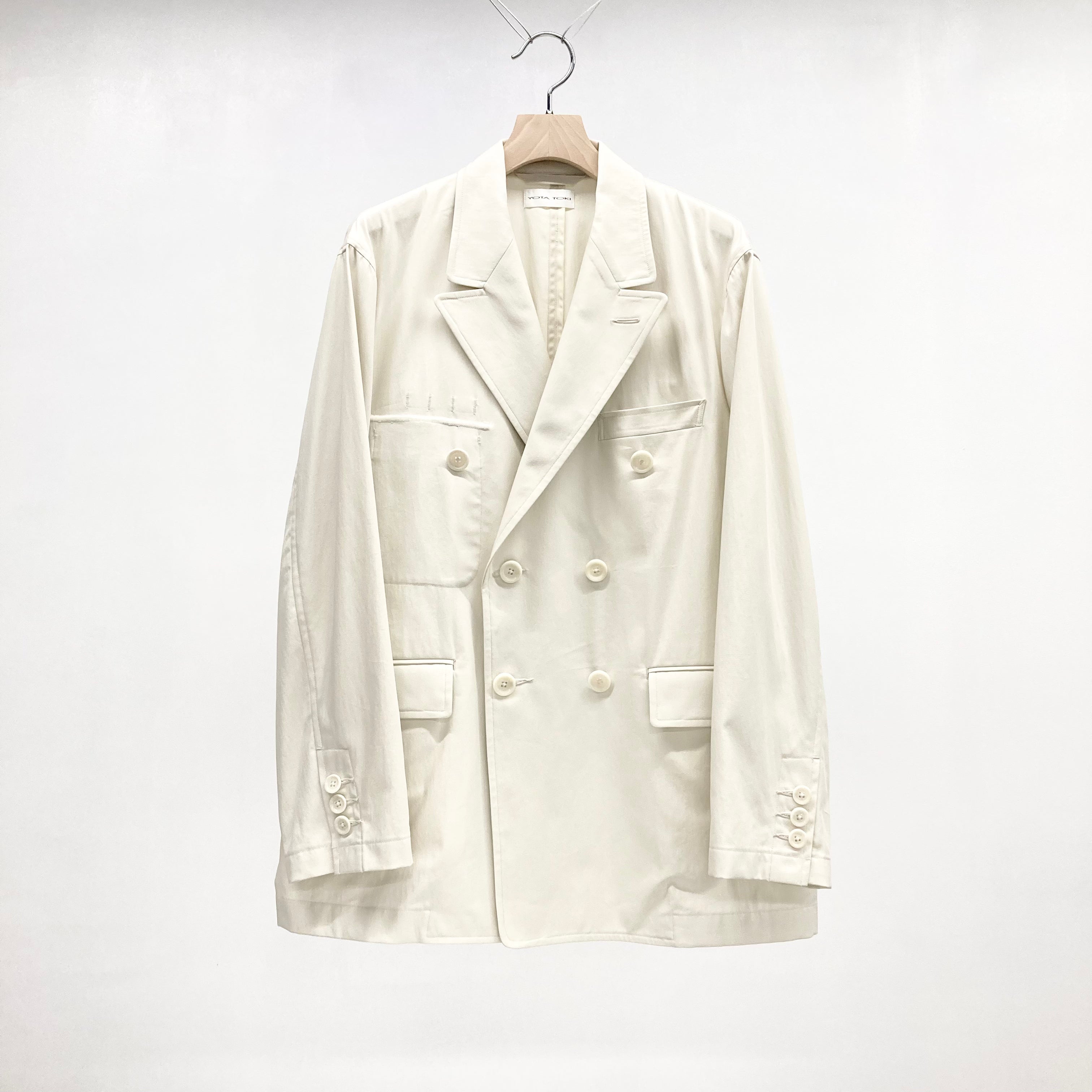 SALE【YOTA TOKI】DOUBLE BREASTED JACKET / Ivory – TOKIS